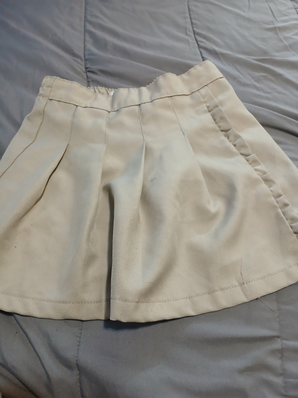 Wonder Nation Girls Khaki Pleated School Uniform Skort Sz 7
